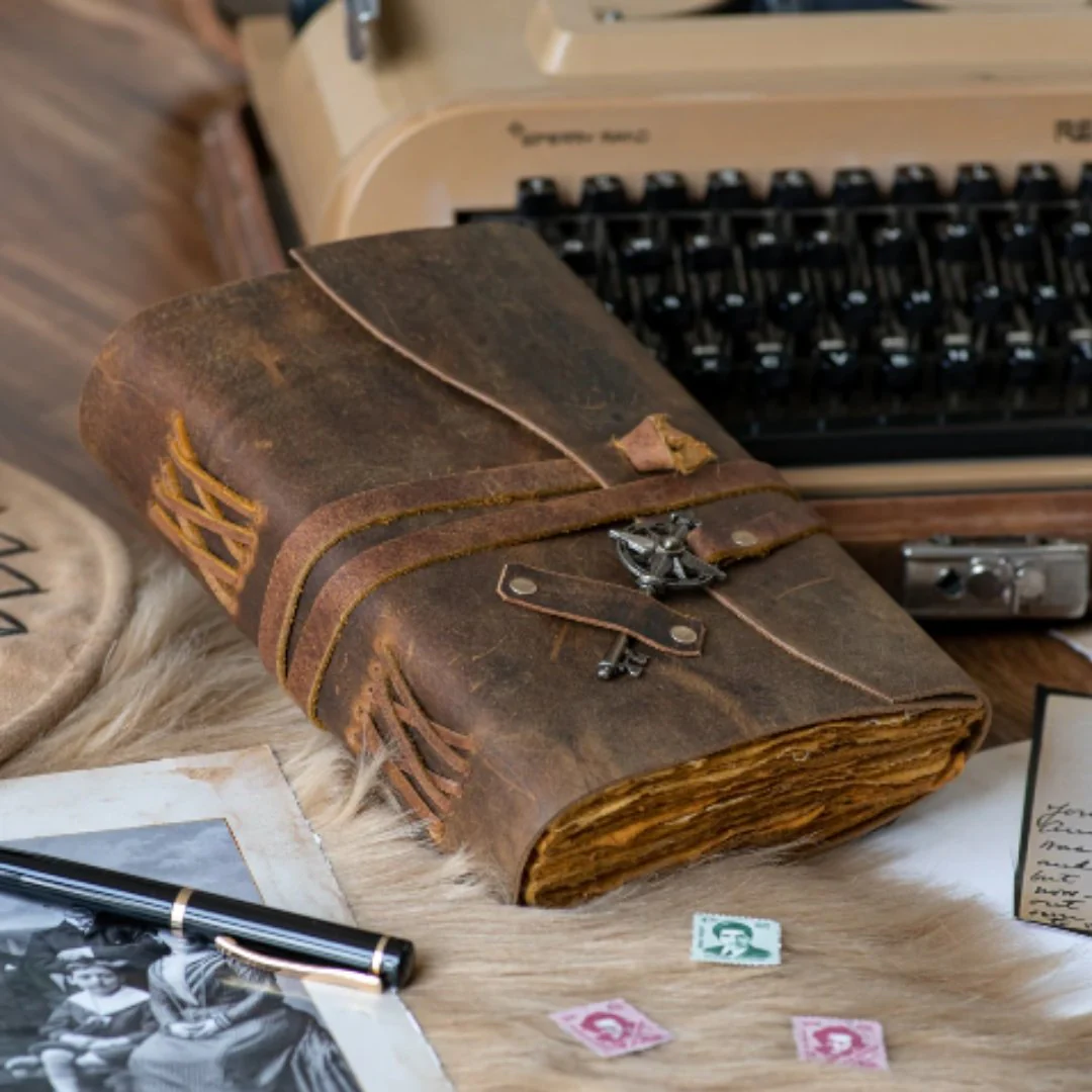 Craft Junky Leather Journal With Key - Image 4