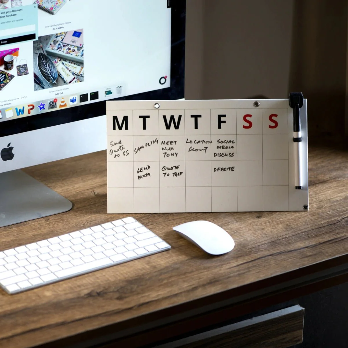 Gifts of Love Rewritable Weekly Planner With Marker - Image 5