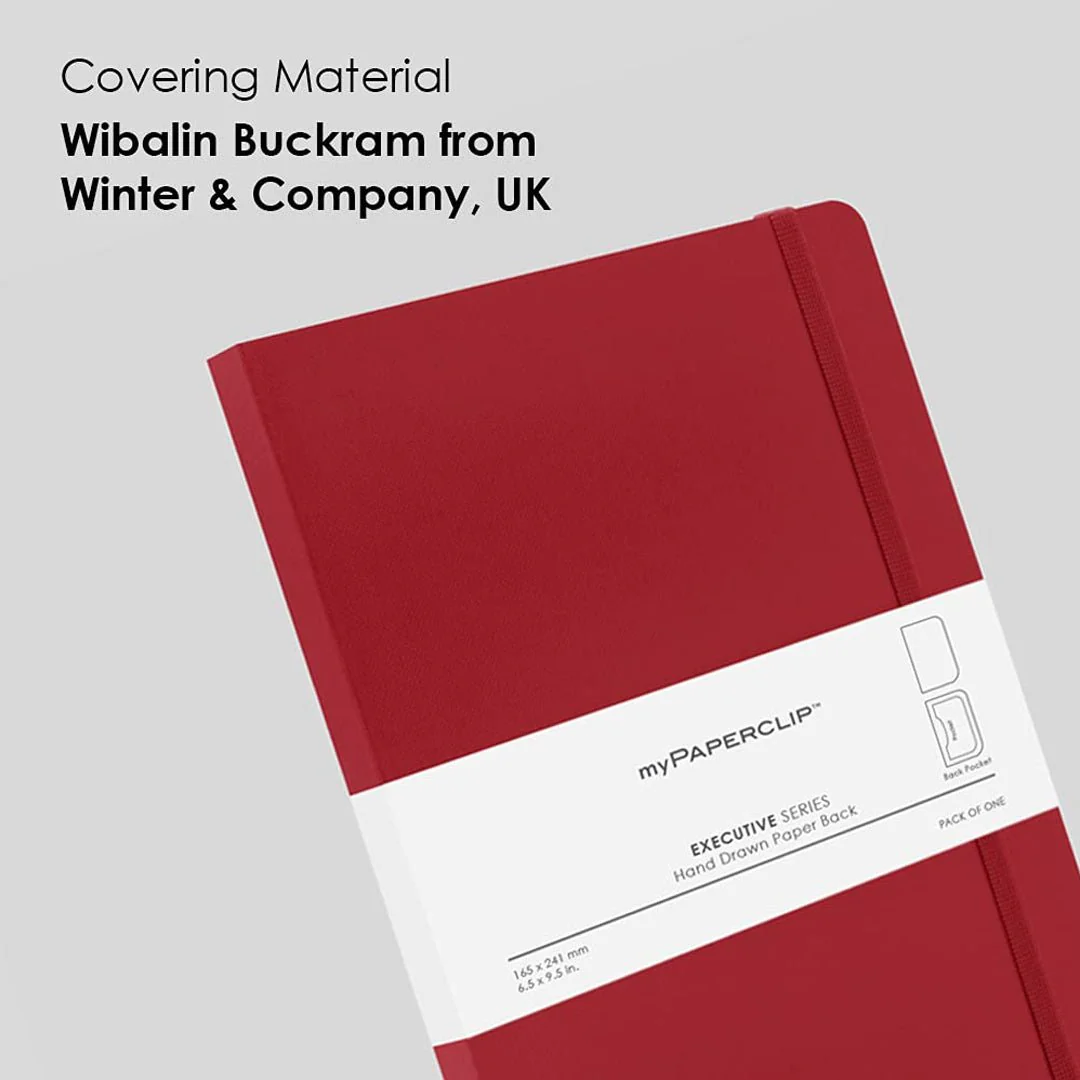 myPaperclip Executive Series Hand Drawn Paper Back A5 Plain Notebook - Image 11