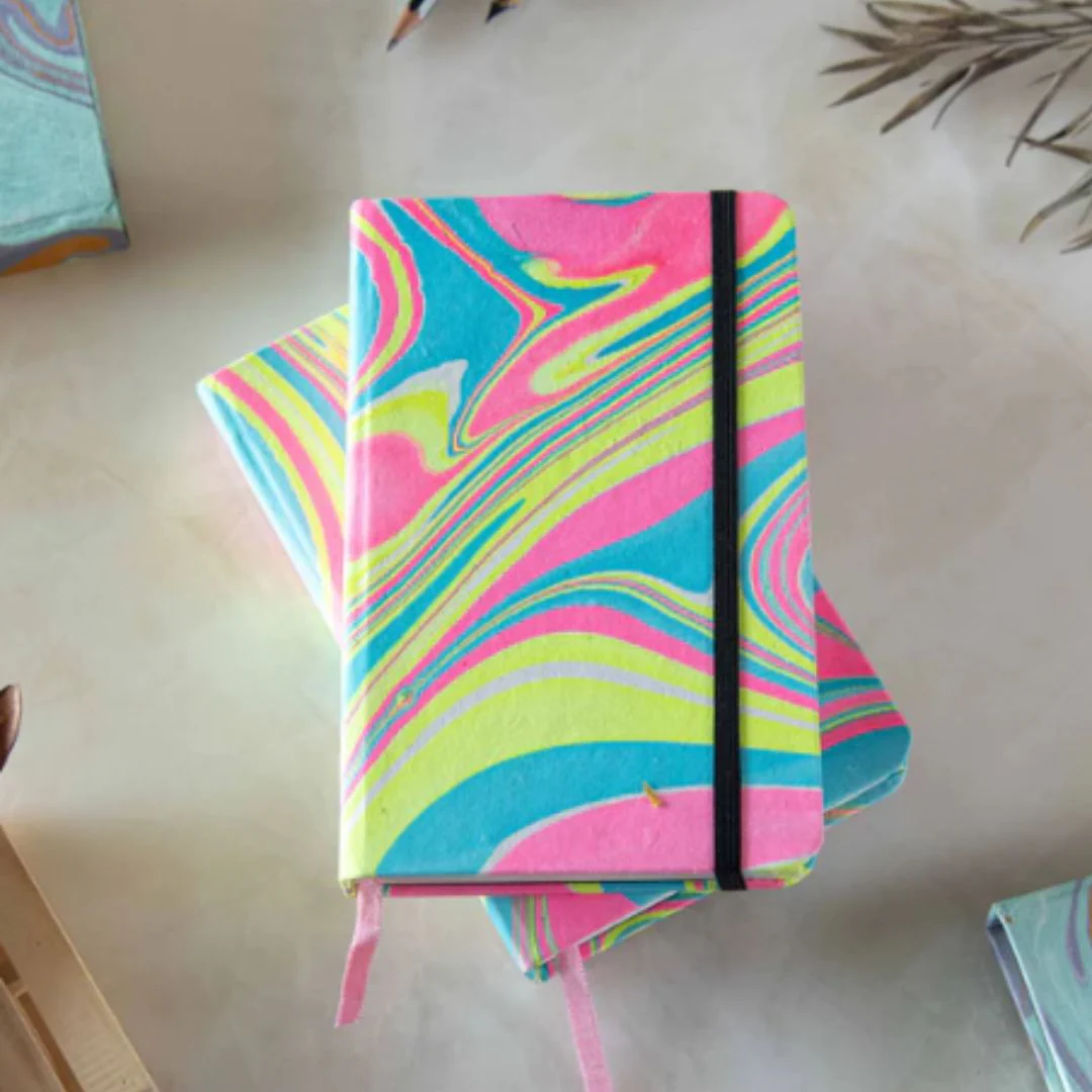 Craft Junky A5 Marbled Cover Unruled Journal - Image 11