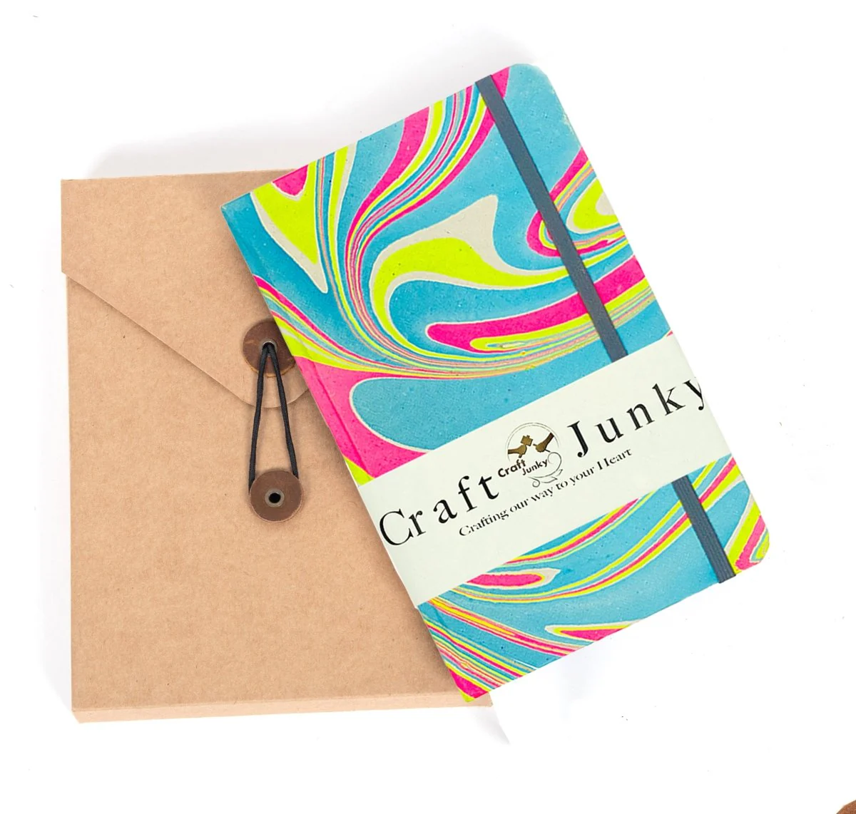 Craft Junky A5 Marbled Cover Unruled Journal - Image 14