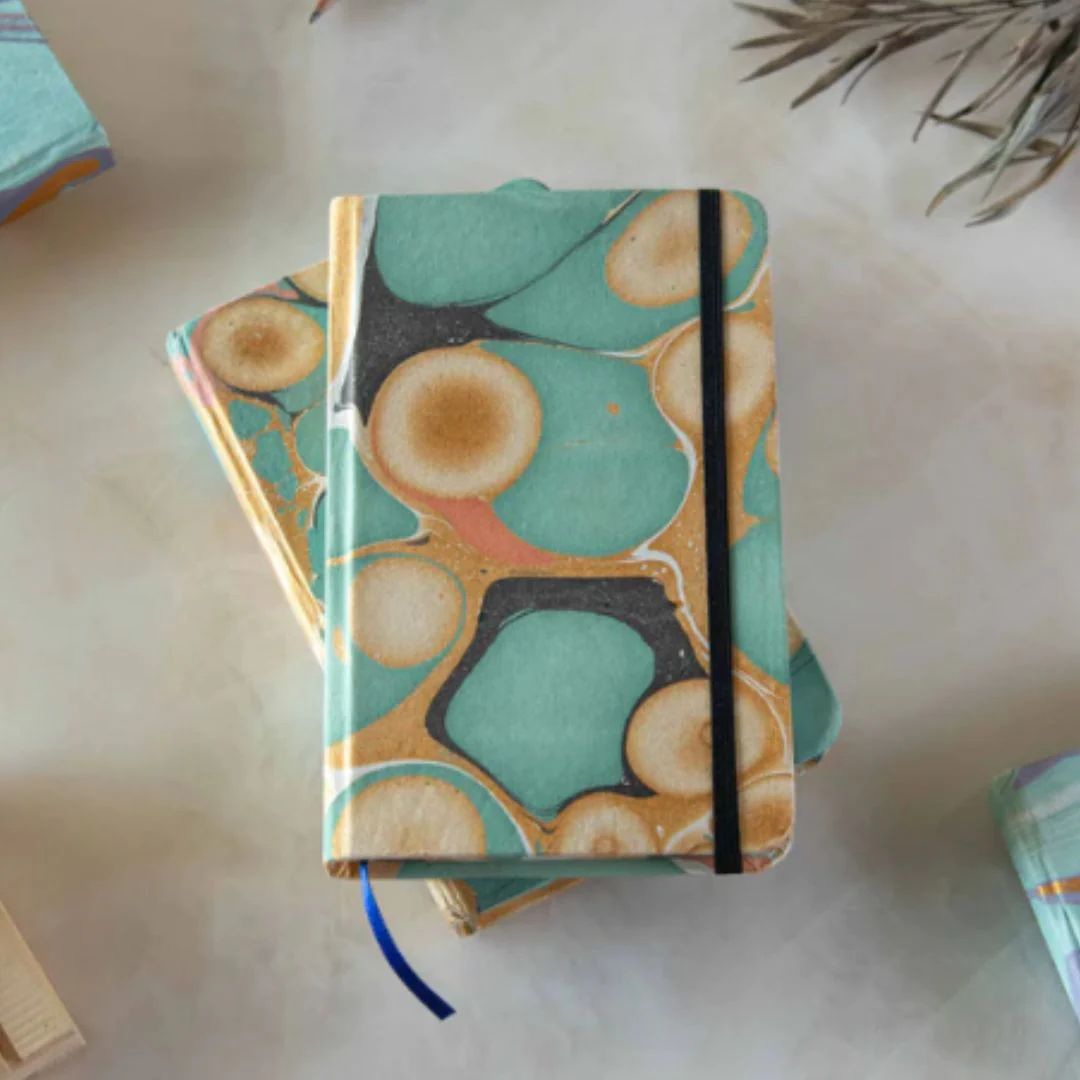 Craft Junky A5 Marbled Cover Unruled Journal - Image 16