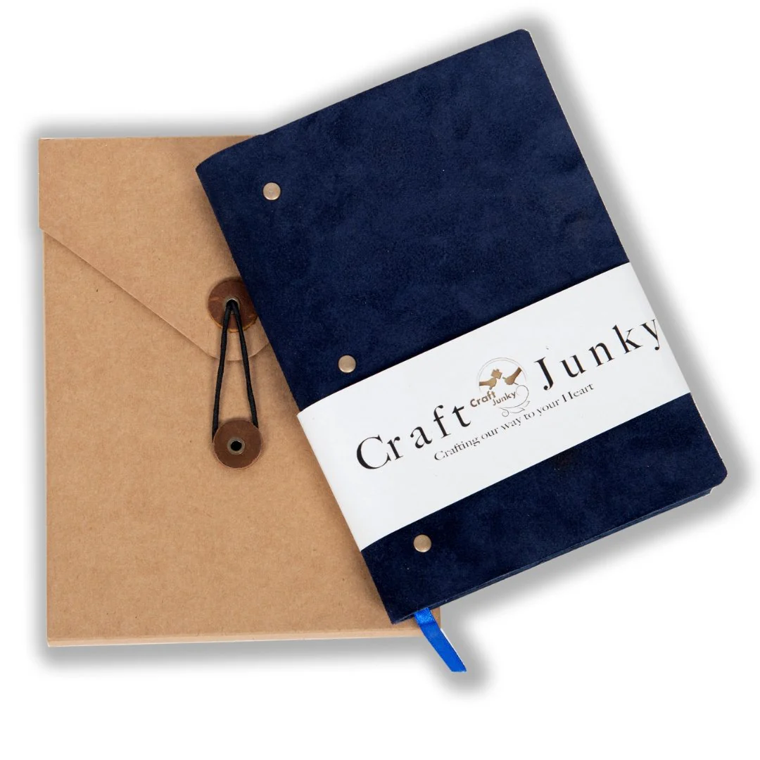 Craft Junky Suede Leather A5 Plain Diary - Image 10