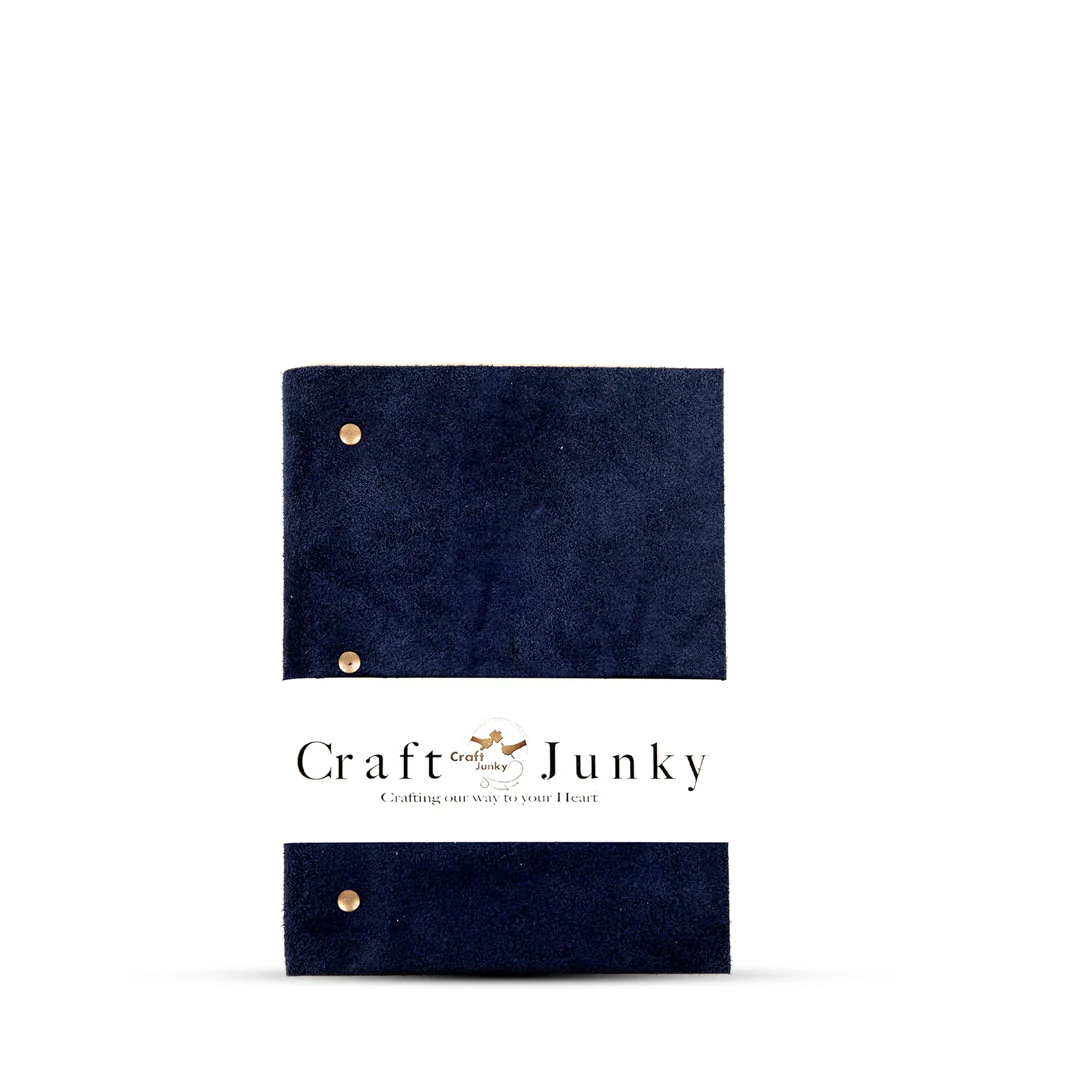 Craft Junky Suede Leather A5 Plain Diary - Image 9