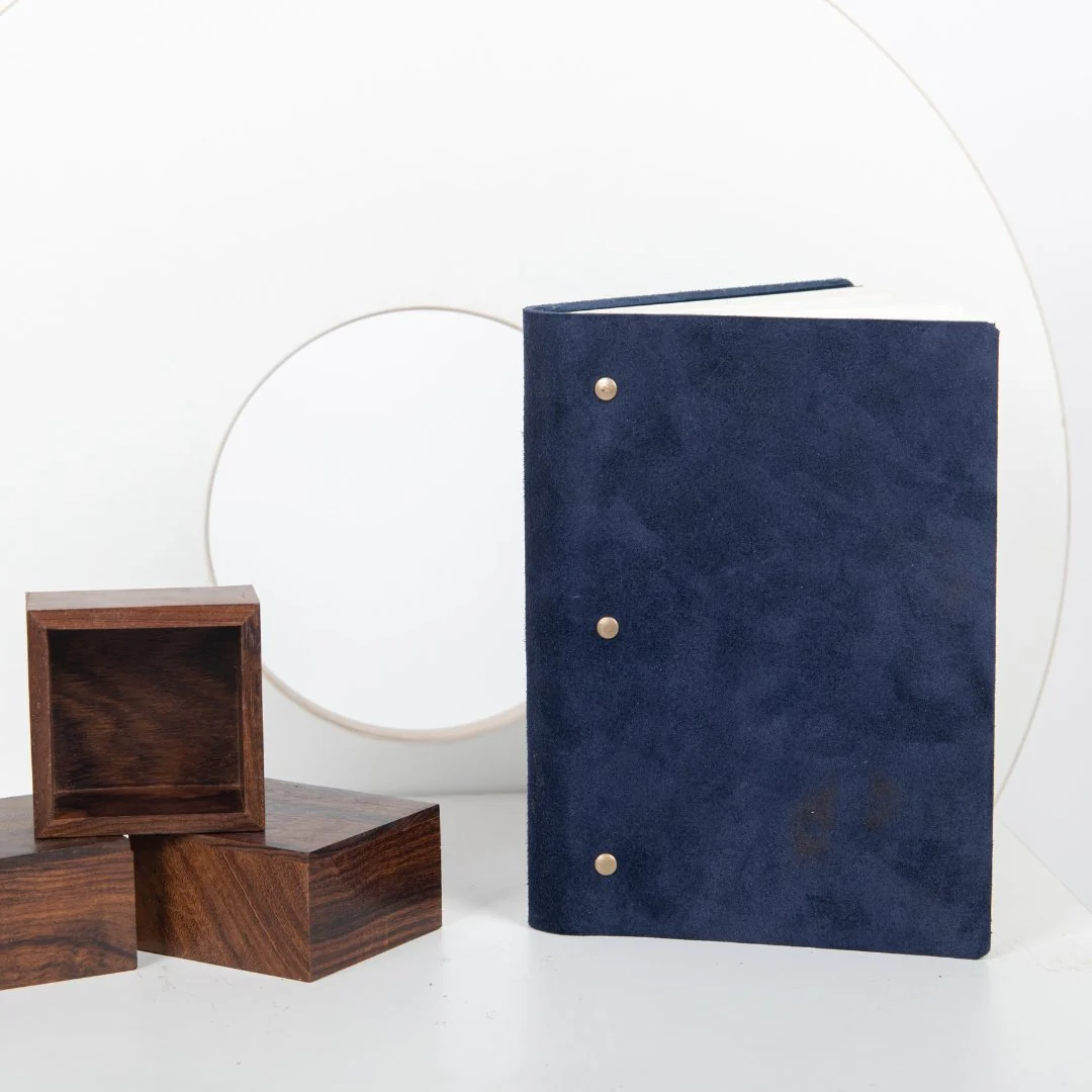 Craft Junky Suede Leather A5 Ruled Diary - Image 11