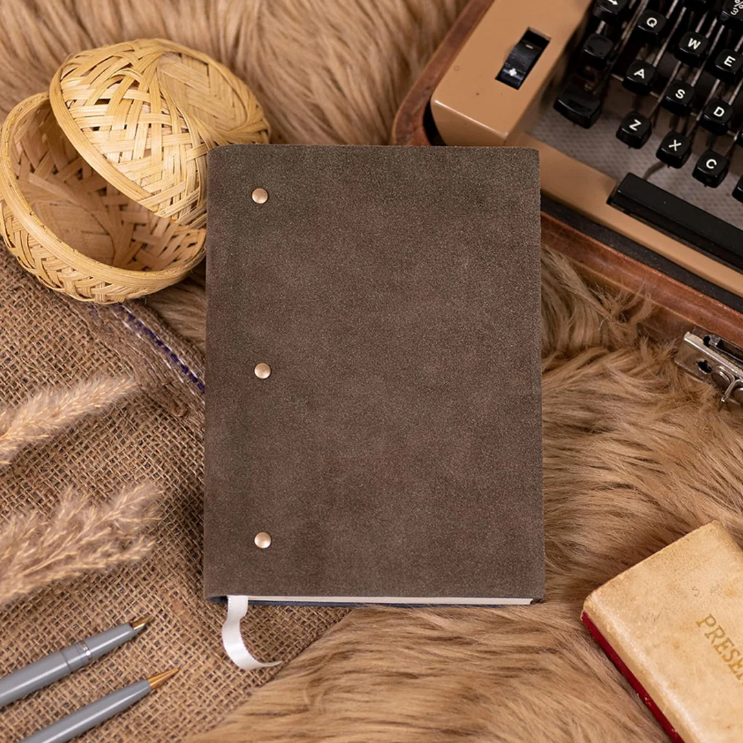 Craft Junky Suede Leather A5 Ruled Diary - Image 13