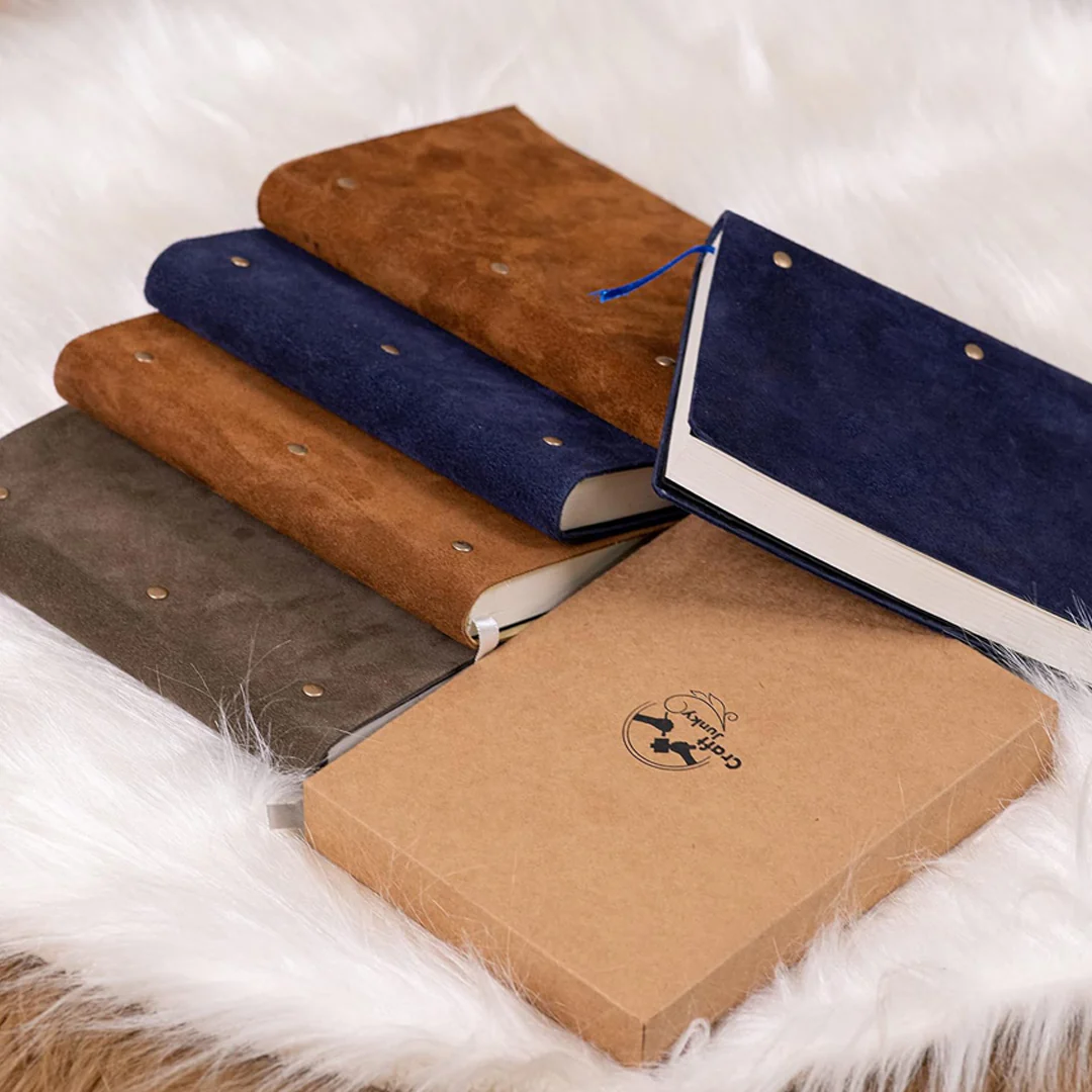 Craft Junky Suede Leather A5 Ruled Diary - Image 14