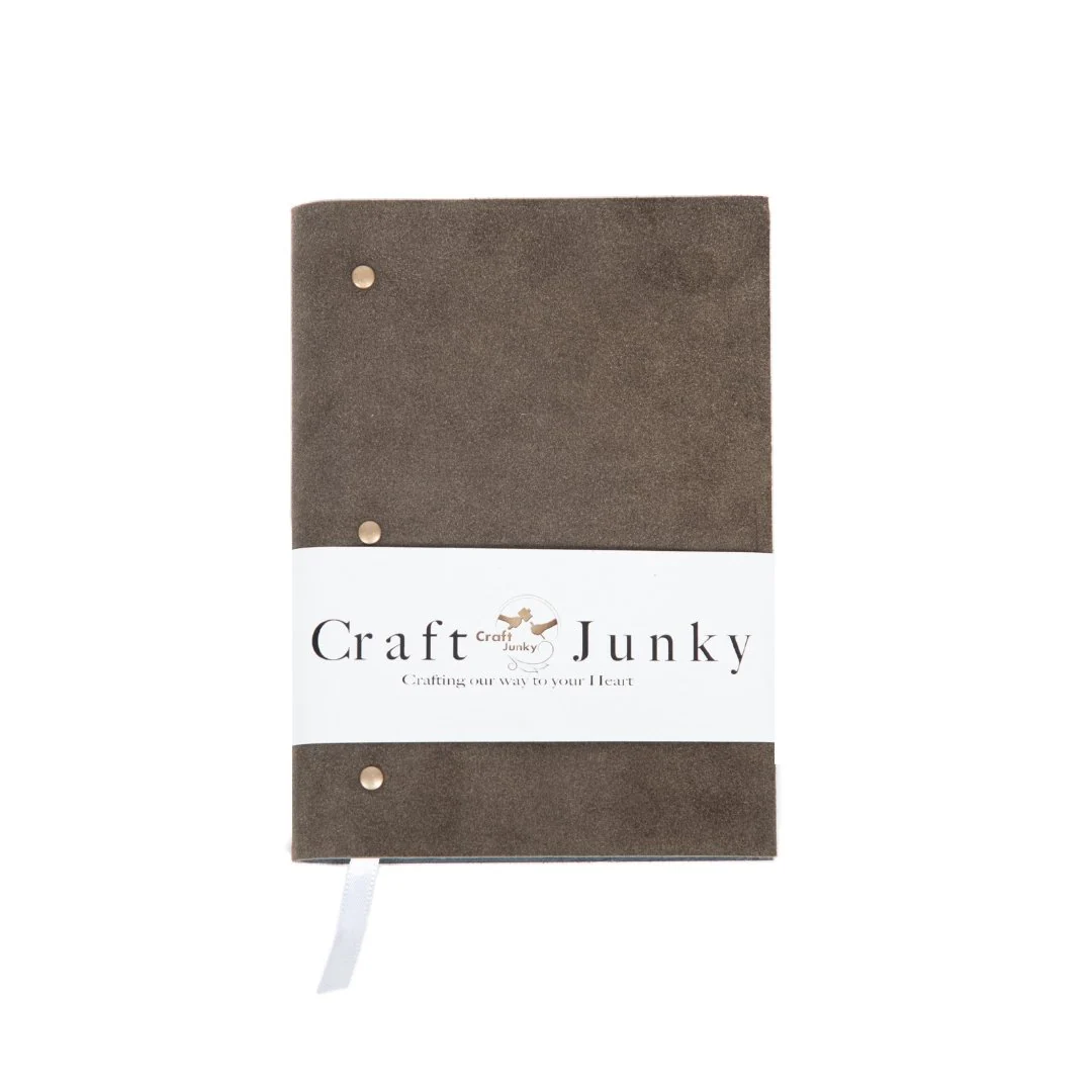 Craft Junky Suede Leather A5 Ruled Diary - Image 3