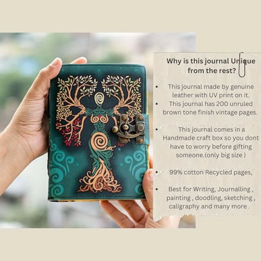 Craft Junky Vintage Leather Bound Journal - Image 6