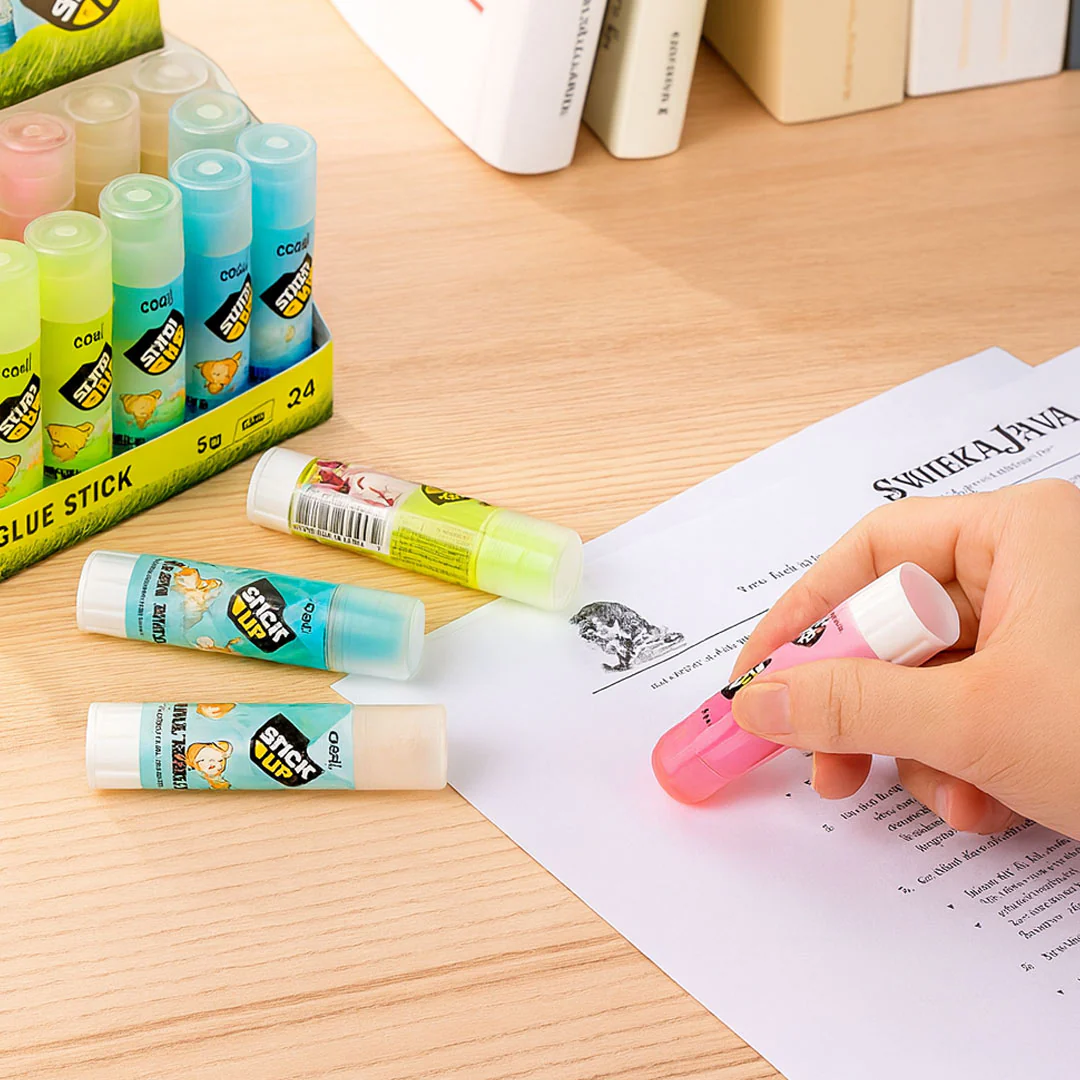 Deli Glue Stick Transparent Barrel - Image 8