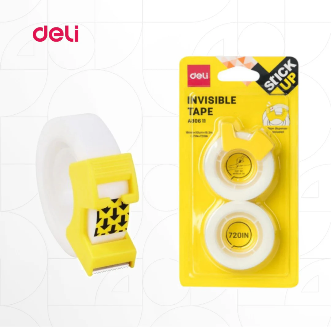 Deli Clear Office Tape With Dispenser - Image 8