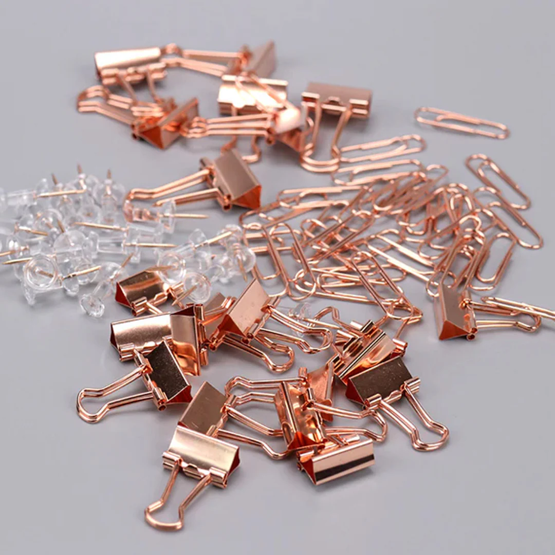 Deli Essentials Rose Gold Edition Desk Accessories Set - Image 10