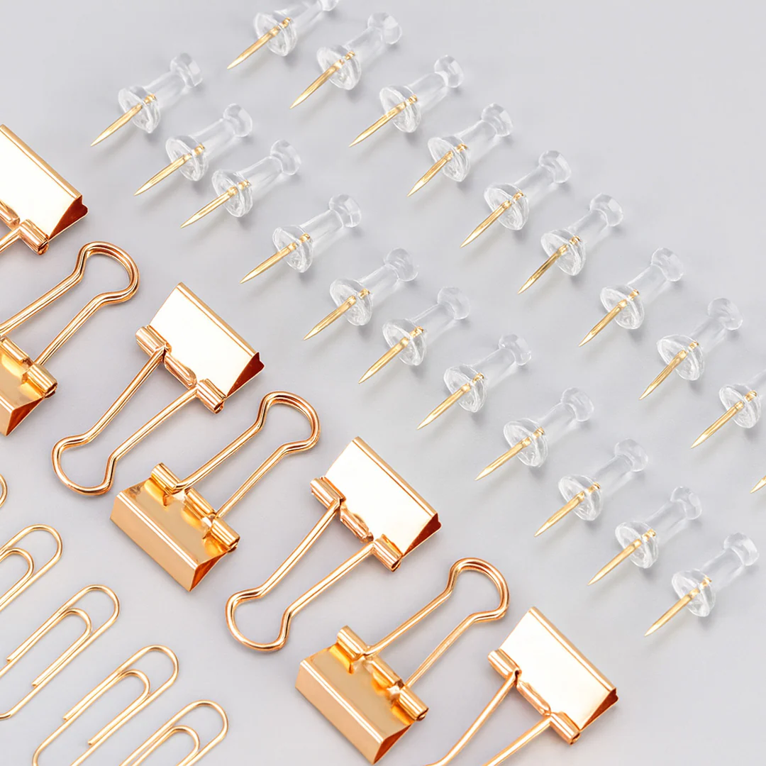 Deli Essentials Rose Gold Edition Desk Accessories Set - Image 13