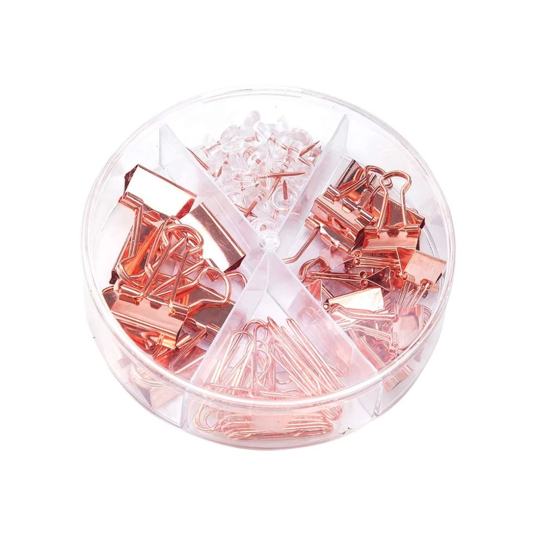 Deli Essentials Rose Gold Edition Desk Accessories Set - Image 4