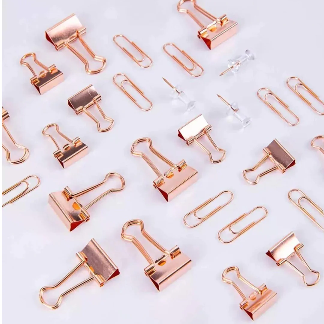 Deli Essentials Rose Gold Edition Desk Accessories Set - Image 5