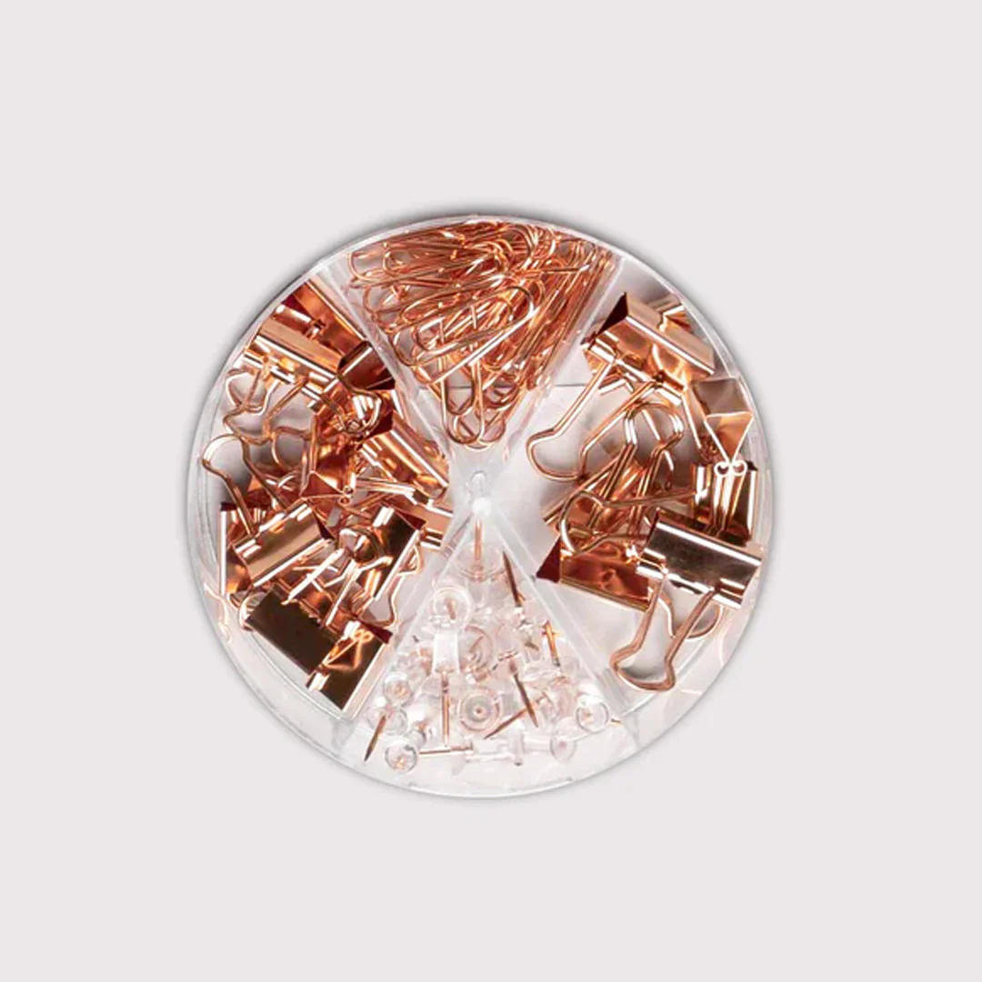 Deli Essentials Rose Gold Edition Desk Accessories Set - Image 7