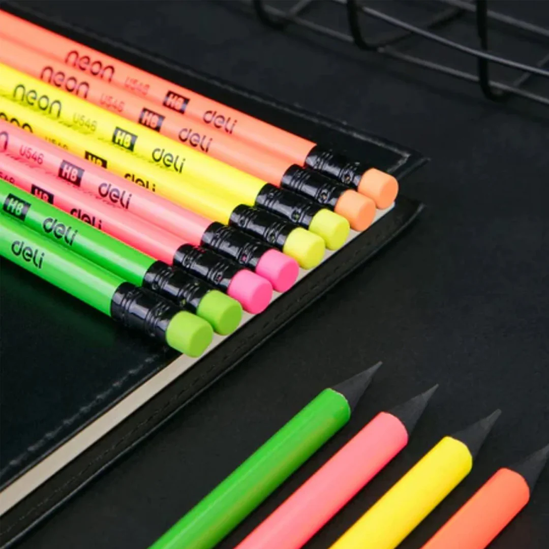 Deli Neon HB Wood Free Pencil - Image 7