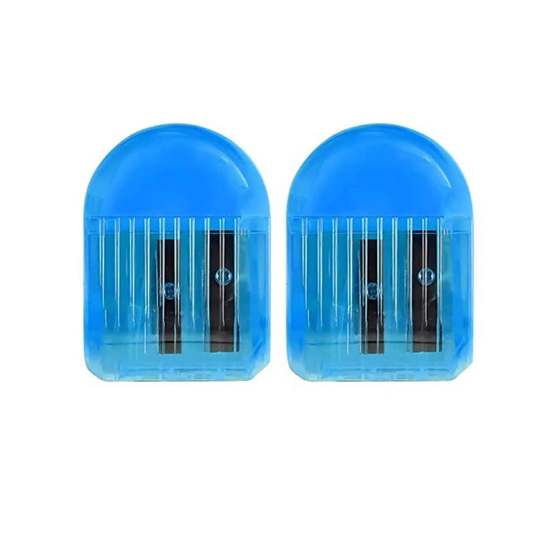 Doms Double Hole Neon Colored Pencil Sharpeners Pack Of 2 - Image 3