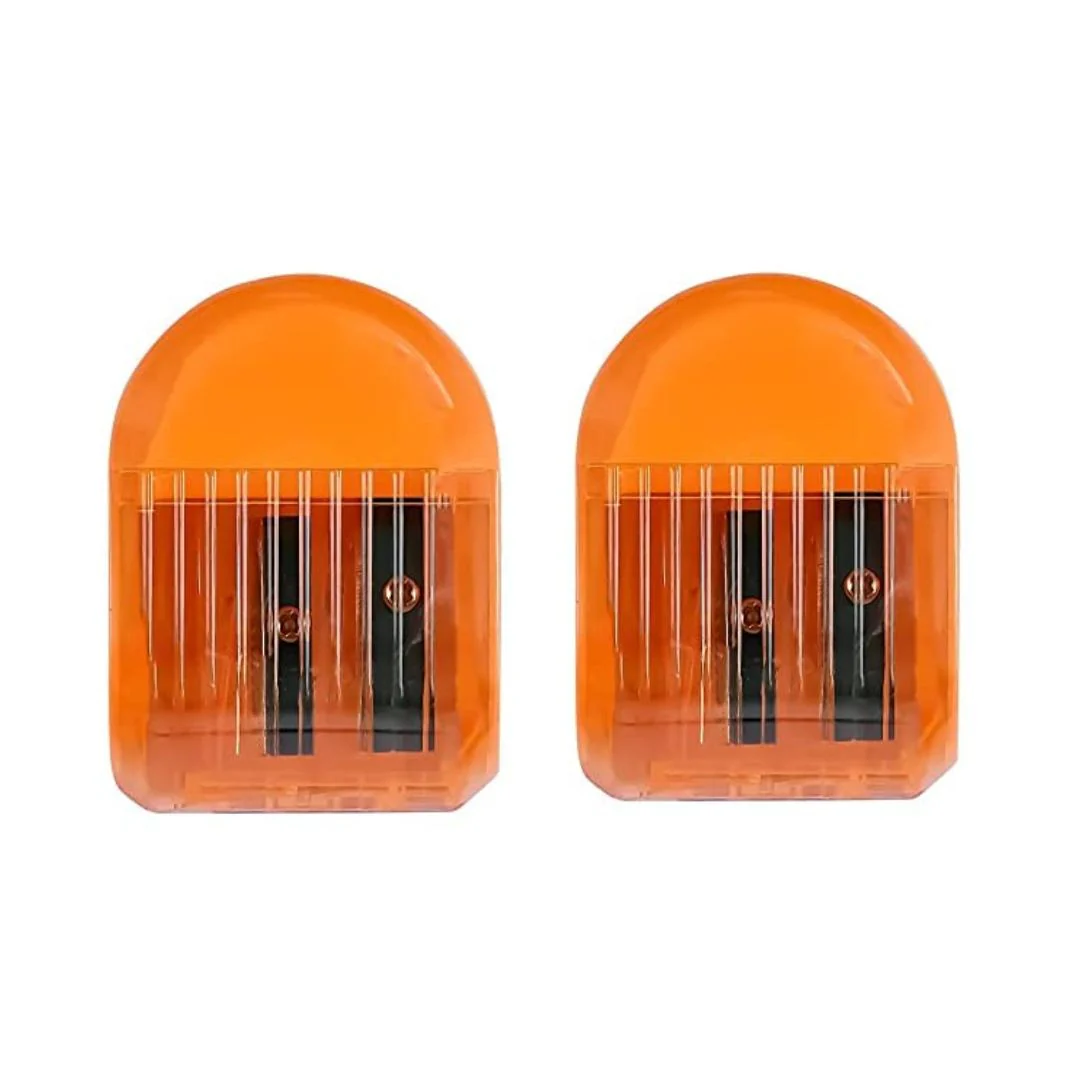 Doms Double Hole Neon Colored Pencil Sharpeners Pack Of 2 - Image 5