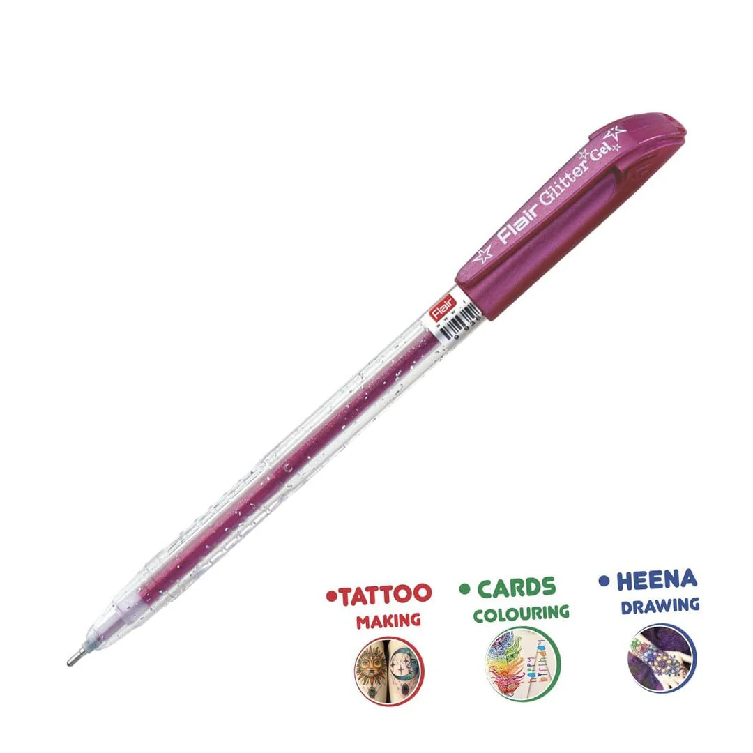 Flair Glitter Xtra Gel Pen Set - Image 3
