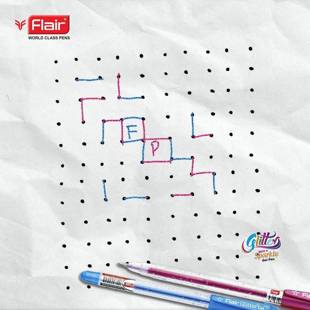Flair Glitter Xtra Gel Pen Set - Image 4