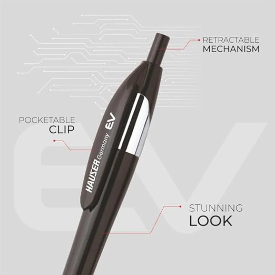 Hauser EV Retractable Black Ball Pen - Image 5