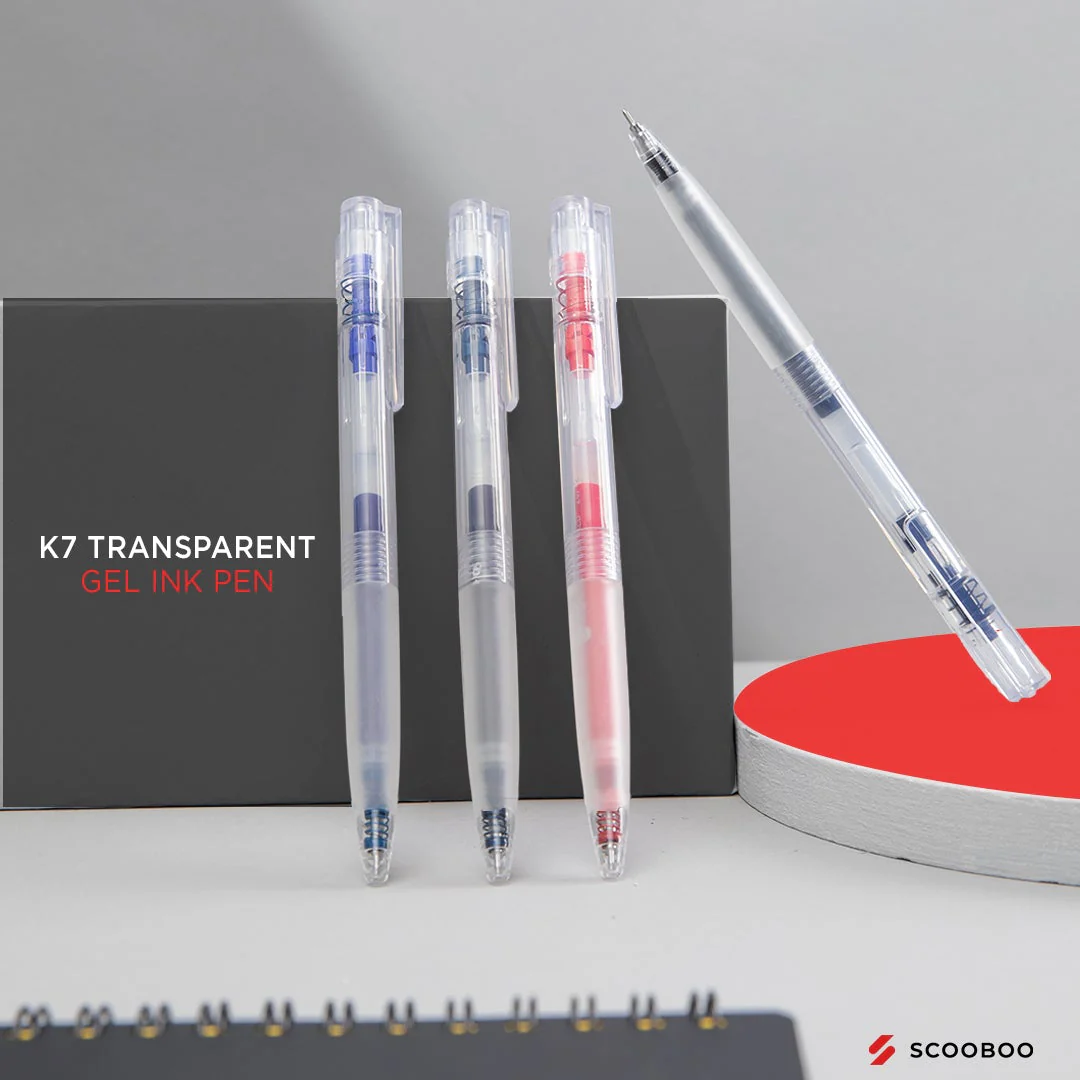 Kaco K7 Transparent Gel Pen Set - Image 3