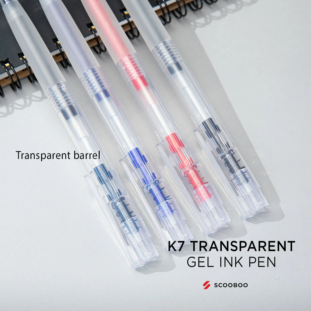 Kaco K7 Transparent Gel Pen Set - Image 4