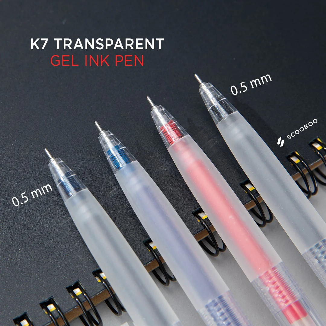 Kaco K7 Transparent Gel Pen Set - Image 5