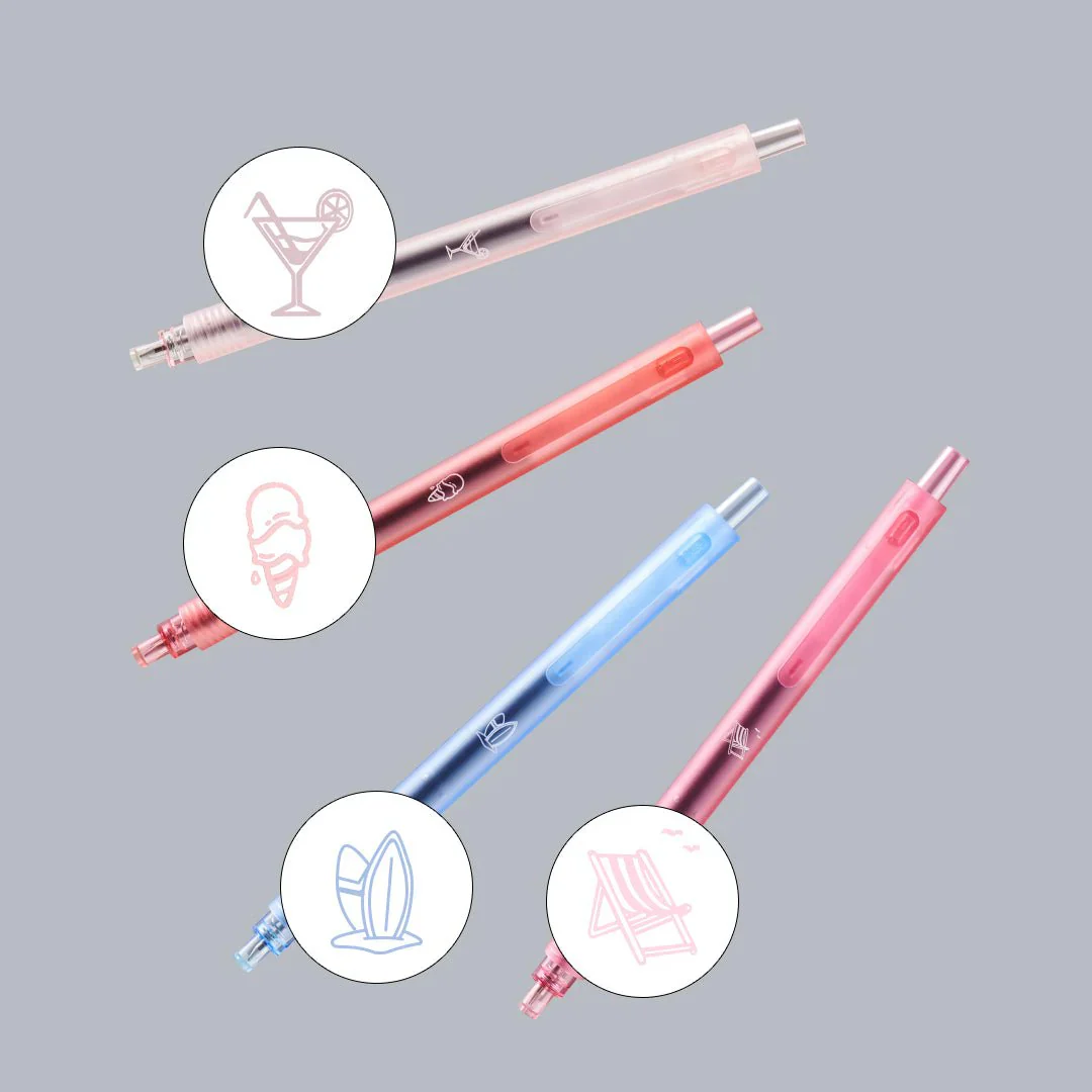 Kaco Rocket Beach Sunset 0.5mm Gel Pen Set - Image 3