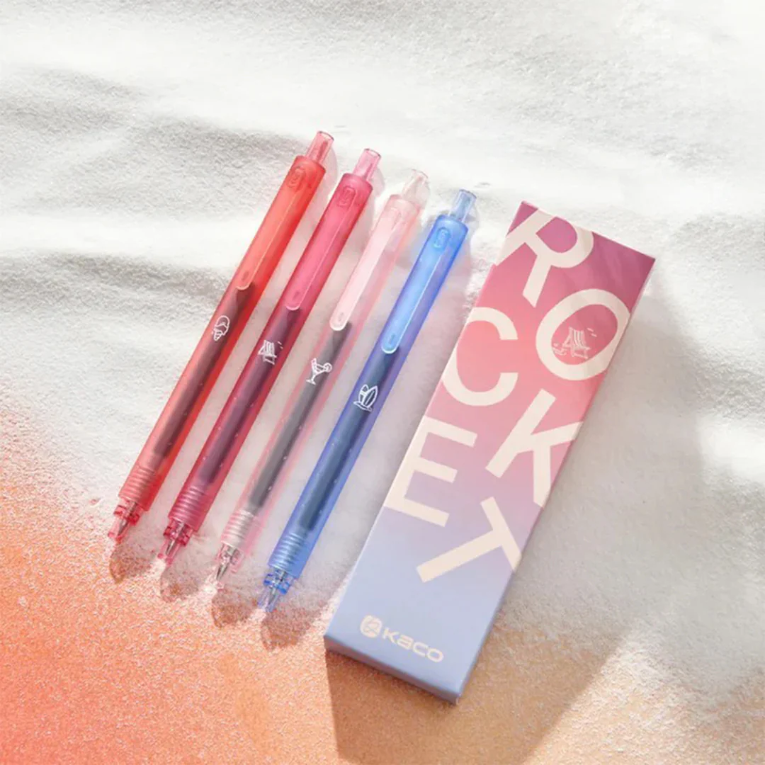 Kaco Rocket Beach Sunset 0.5mm Gel Pen Set - Image 5