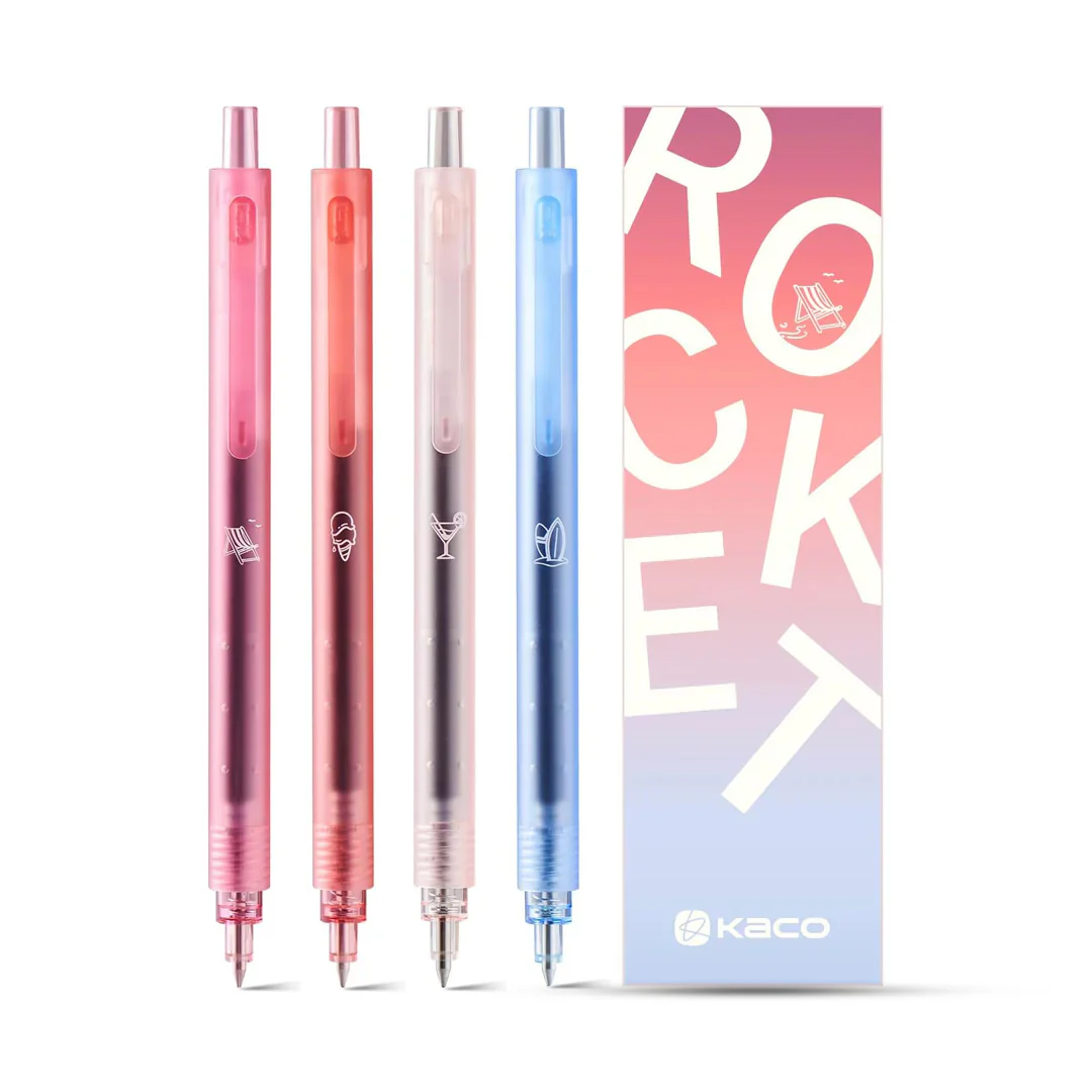 Kaco Rocket Beach Sunset 0.5mm Gel Pen Set - Image 6