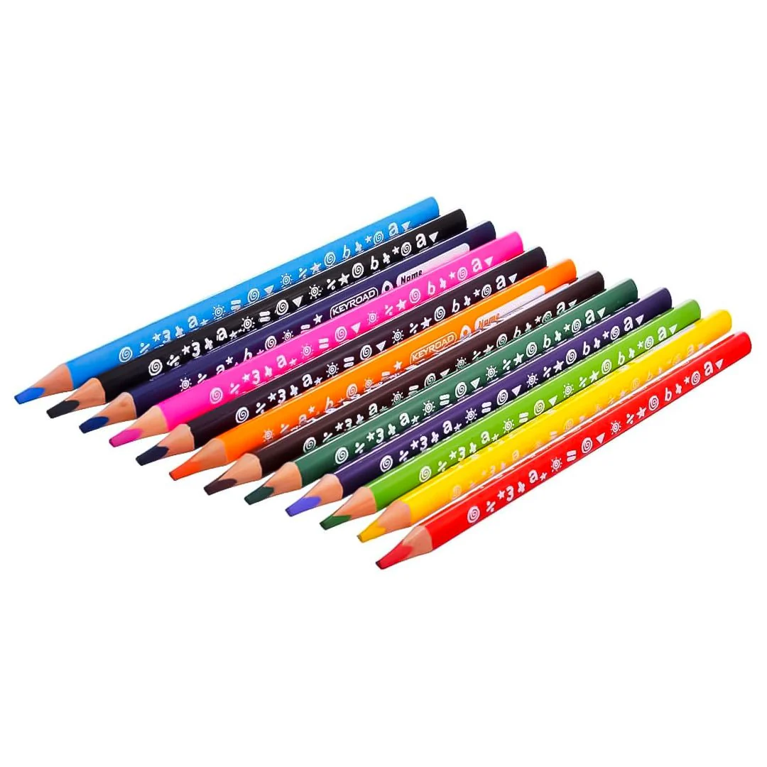 Keyroad - 12Shades Jumbo colour Pencil Pack of 12 - Image 3