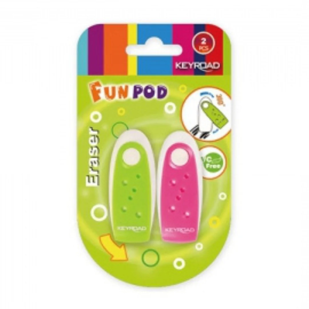 Keyroad Fun Pod Eraser Set - Image 7