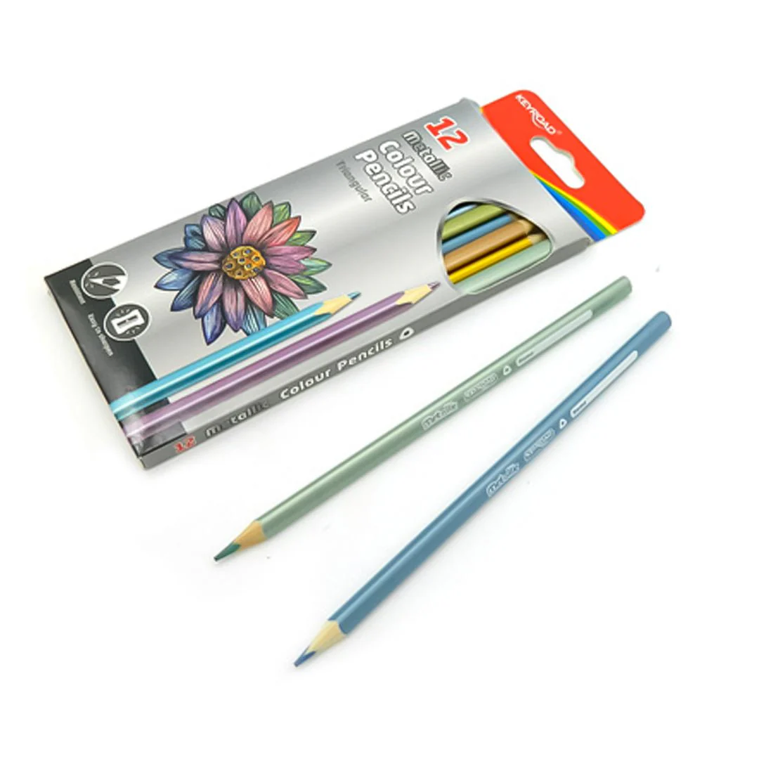 Keyroad Metallic Colour Pencils - Image 3