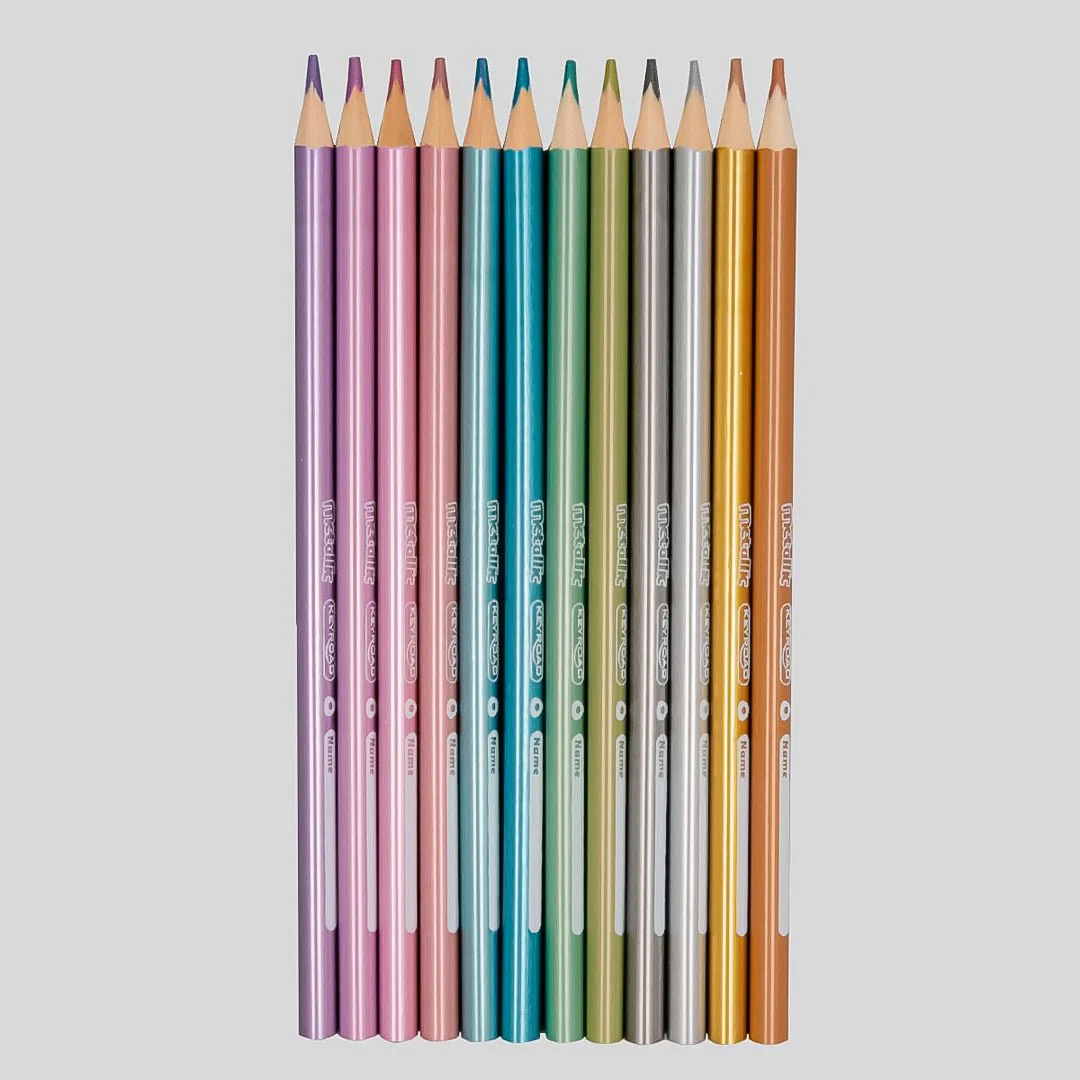 Keyroad Metallic Colour Pencils - Image 4