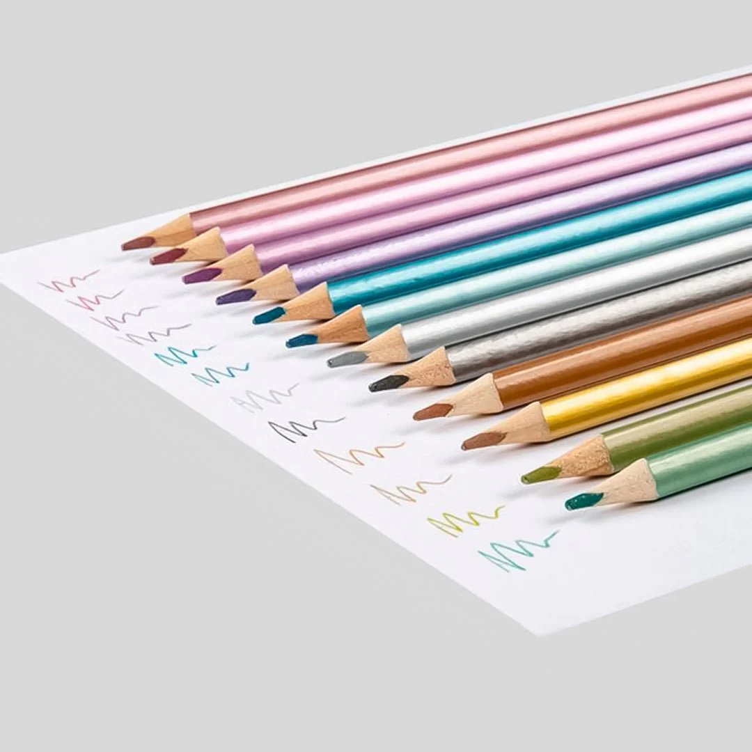 Keyroad Metallic Colour Pencils - Image 7