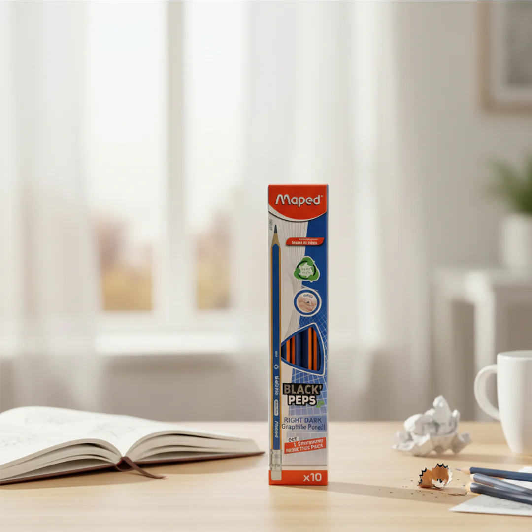 Maped Black Peps Right Dark Graphite Pencils - Image 10