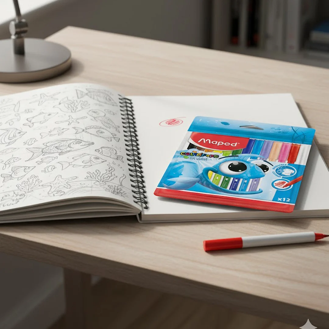 Maped Color'Peps Ocean Felt Tip Fineliner Pen Set - Image 9