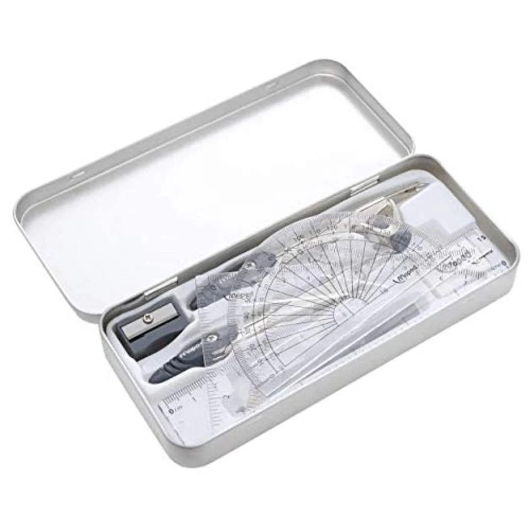 Maped Metal Essentials 9 Piece Math Set Geometry Kit - Image 3