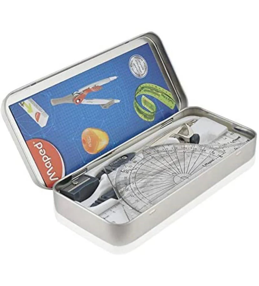Maped Metal Essentials 9 Piece Math Set Geometry Kit - Image 4