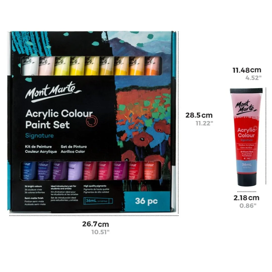 Mont Marte Acrylic Colour Paint Set Signature - Image 7