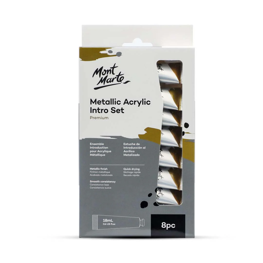 Mont Marte Metallic Acrylic Paint Set - Image 11