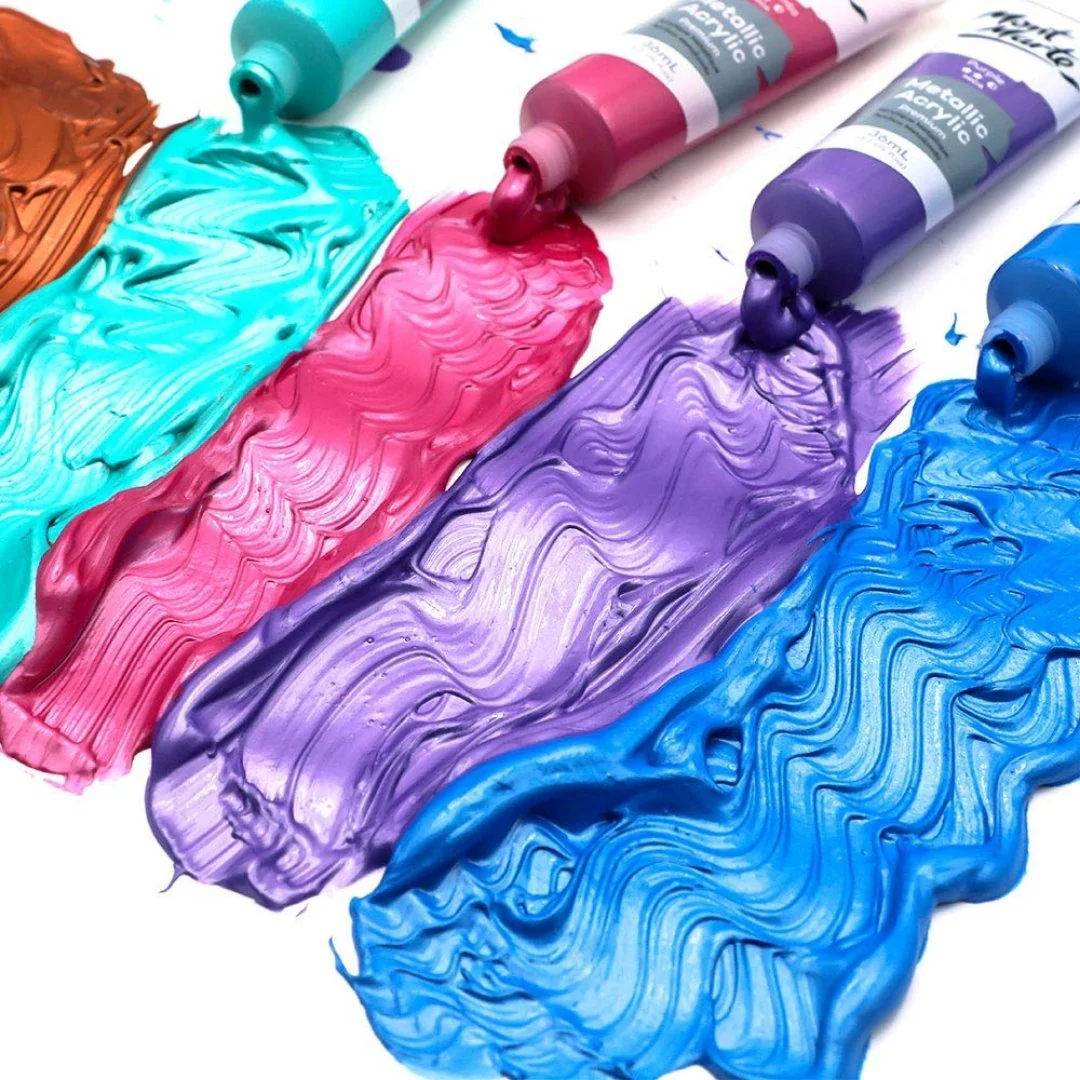 Mont Marte Metallic Acrylic Paint Set - Image 4