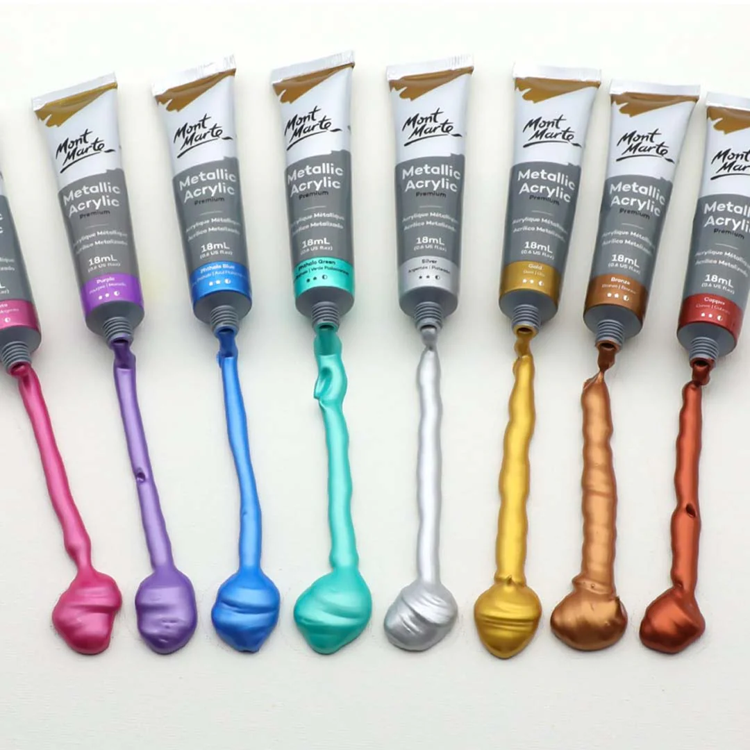 Mont Marte Metallic Acrylic Paint Set - Image 7