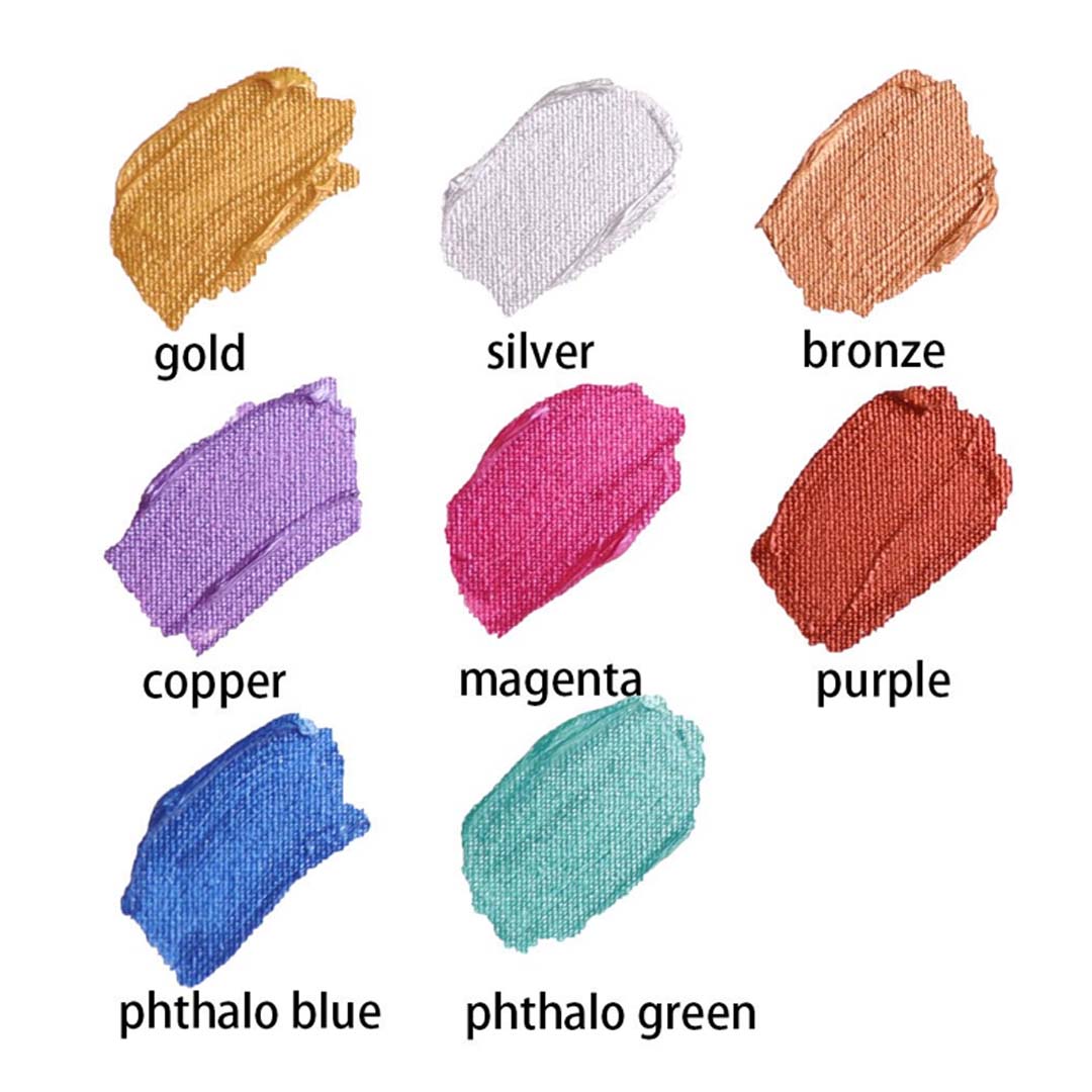 Mont Marte Metallic Acrylic Paint Set - Image 8