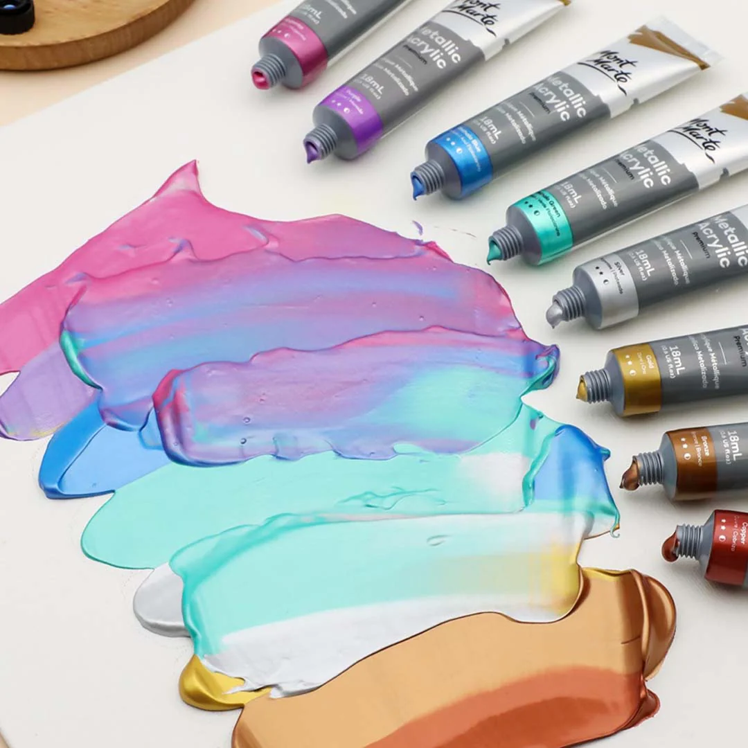 Mont Marte Metallic Acrylic Paint Set - Image 9