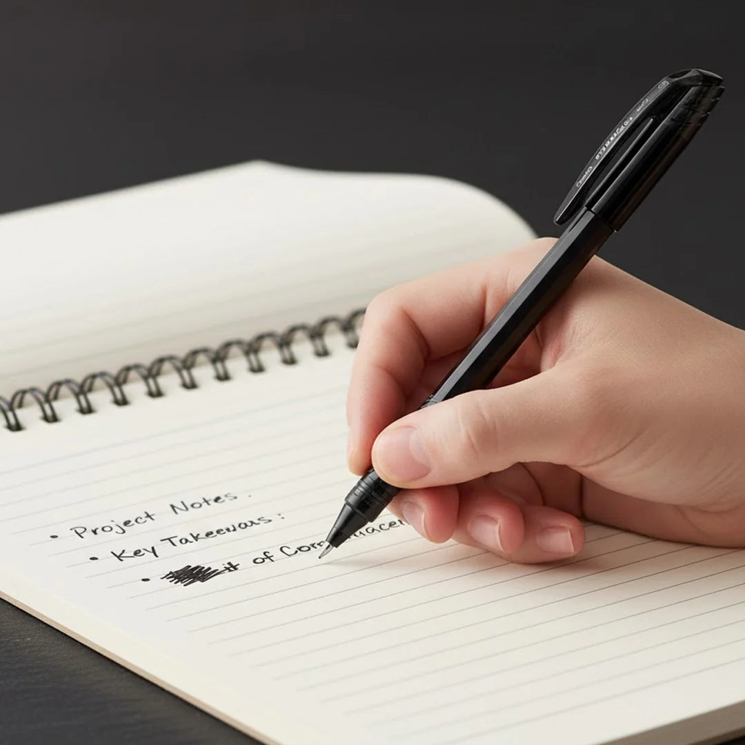 Pentel Energel Roller Gel Pen 0.7mm Black Edition - Image 6