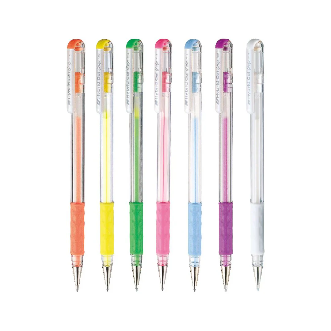 Pentel Hybrid Gel Grip Pastel Gel Ink Roller Pen - Image 15