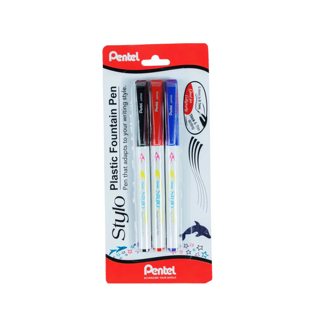 Pentel Stylo Plastic Fountain Pen Set - Image 7